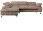 Ecksofa mit Schlaffunktion Peter , braun , Ma&szlig;e (cm): B: 273 H: 76