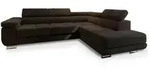 MASSENO Ecksofa mit Schlaffunktion Selva , braun , Ma&szlig;e (cm): B: 277 H: 90