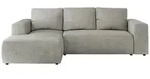 Ecksofa Beige mit Schlaffunktion Trentino , grau , Ma&szlig;e (cm): B: 266 H: 89