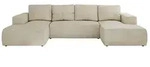 Wohnlandschaft mit Schlaffunktion Trentino , beige , Ma&szlig;e (cm): B: 334 H: 91