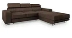 MASSENO Ecksofa mit Schlaffunktion Noto , braun , Ma&szlig;e (cm): B: 267 H: 89