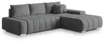 MASSENO Ecksofa mit Schlaffunktion Alese , grau , Ma&szlig;e (cm): B: 265 H: 85