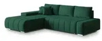MASSENO Ecksofa mit Schlaffunktion Alese , gr&uuml;n , Ma&szlig;e (cm): B: 265 H: 85