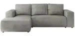 Ecksofa Beige mit Schlaffunktion Trentino , grau , Ma&szlig;e (cm): B: 266 H: 89