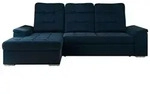 Ecksofa mit Schlaffunktion Madrito , blau , Ma&szlig;e (cm): B: 256 H: 89
