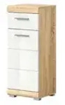Unterschrank SCHLOONSEE Breite 37cm 1 T&uuml;r 1 Schubkasten 2 F&auml;cher MDF-Front in