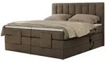 Motor Boxspringbett mit Bettkasten Comforto , braun , Ma&szlig;e (cm): B: 148 H: 124