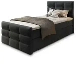 MASSENO Boxbett mit Bettkasten Amon , schwarz , Ma&szlig;e (cm): B: 80 H: 98