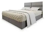 MASSENO Boxbett mit Bettkasten Lonis , grau , Ma&szlig;e (cm): B: 180 H: 98