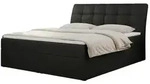 Boxbett mit Bettkasten Diegos , schwarz , Ma&szlig;e (cm): B: 120 H: 118