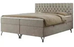Boxbett mit Bettkasten Grimaldi , beige , Ma&szlig;e (cm): B: 164 H: 115