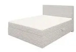 S-STYLE Boxbett Cord mit Stauraum und Topper H3 Neo , grau , Ma&szlig;e (cm): B:...