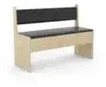 Eckbank mit Stauraum Esal , holzfarben , Ma&szlig;e (cm): B: 110 H: 80