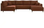 S-STYLE Wohnlandschaft Maya , rot , Ma&szlig;e (cm): B: 310 H: 81