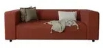 S-STYLE Einzelsofa Oskar , rot , Ma&szlig;e (cm): B: 151 H: 65