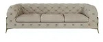 S-STYLE Chesterfield Einzelsofa Natalie , creme , Ma&szlig;e (cm): B: 243 H: 75