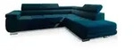 MASSENO Ecksofa mit Schlaffunktion Selva , blau , Ma&szlig;e (cm): B: 277 H: 90