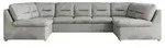 Wohnlandschaft mit Schlaffunktion Comodo , silber , Ma&szlig;e (cm): B: 340 H: 93
