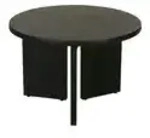 by Living Beistelltisch Round , schwarz , Ma&szlig;e (cm): B: 60 H: 41
