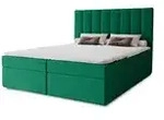 Boxbett mit Stauraum Nelia , gr&uuml;n , Ma&szlig;e (cm): B: 122 H: 124