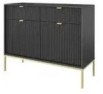 Selsey Sideboard Vellore , schwarz , Ma&szlig;e (cm): B: 104 H: 83