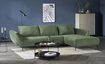 bobb Ecksofa mit Sitztiefenverstellung Carly , gr&uuml;n , Ma&szlig;e (cm): B: 320 H: 90...