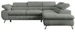 Ecksofa mit Schlaffunktion Peter , grau , Ma&szlig;e (cm): B: 273 H: 76