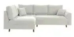 S-STYLE Ecksofa Lars , wei&szlig; , Ma&szlig;e (cm): B: 231 H: 81