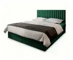 MASSENO Boxbett mit Bettkasten Bresel , gr&uuml;n , Ma&szlig;e (cm): B: 180 H: 98