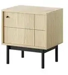 Nachtkommode Panda , braun , Ma&szlig;e (cm): B: 53,5 H: 56,5