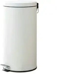 M&uuml;lleimer , wei&szlig; , Kunststoff,Stahl , Ma&szlig;e (cm): B: 29,5 H: 63