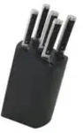 Justinus Messerblock SharpEdge , schwarz , Edelstahl,Kunststoff , Ma&szlig;e (cm):...