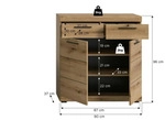 Highboard Scout , holzfarben , Ma&szlig;e (cm): B: 90 H: 96