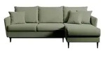 Selsey Ecksofa mit Schlaffunktion Volio , gr&uuml;n , Ma&szlig;e (cm): B: 223 H: 88