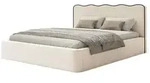 Selsey Polsterbett mit Bettkasten Duney , beige , Ma&szlig;e (cm): B: 180 H: 98