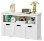 Sideboard , wei&szlig; , Ma&szlig;e (cm): B: 102 H: 60