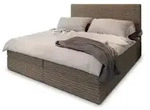 MASSENO Boxbett mit Bettkasten Pisa , braun , Ma&szlig;e (cm): B: 160 H: 98