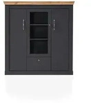 Highboard Calella , grau , Ma&szlig;e (cm): B: 141 H: 146 T: 45.0