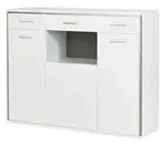uno Highboard Setto , wei&szlig; , Ma&szlig;e (cm): B: 154 H: 121 T: 45.0