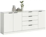 Sideboard Kopenhagen , wei&szlig; , Ma&szlig;e (cm): B: 185 H: 80