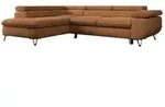 Ecksofa mit Schlaffunktion Peter , orange , Ma&szlig;e (cm): B: 273 H: 76