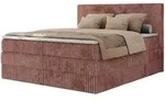 Boxspringbett mit Bettkasten Tiliano King , rosa/pink , Ma&szlig;e (cm): B: 186 H:...