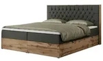 Boxbett mit Bettkasten Amore , grau , Ma&szlig;e (cm): B: 208 H: 115