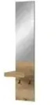 Garderoben/Spiegelpaneel , holzfarben , Holzwerkstoff , Ma&szlig;e (cm): B: 35 H:...