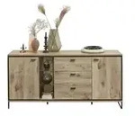 uno Sideboard Ruben , holzfarben , Ma&szlig;e (cm): B: 180 H: 86 T: 49.0