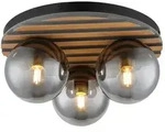 Globo Lighting Deckenleuchte , schwarz , Ma&szlig;e (cm): H: 20 &Oslash;: 39