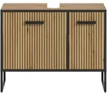 Waschbeckenunterschrank , holzfarben , Ma&szlig;e (cm): B: 80 H: 63