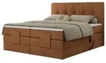 Motor Boxspringbett mit Bettkasten Vittoria , orange , Ma&szlig;e (cm): B: 188 H: 124