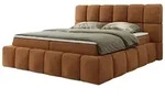 Boxbett mit Bettkasten Nira , orange , Ma&szlig;e (cm): B: 174 H: 113