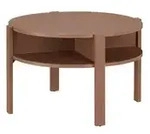Couchtisch Corno , rot , Ma&szlig;e (cm): H: 45,5 &Oslash;: 74.4
